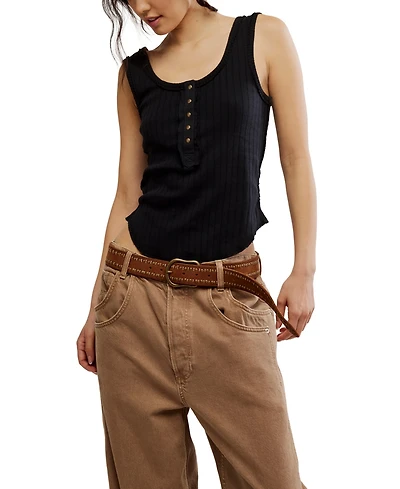 Free People Women's Bryson Sleeveless Henley Top