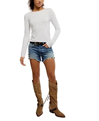 Free People Women's Nova Crewneck Long-Sleeve Top