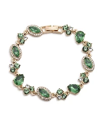 Givenchy Foldover Crystal Stone Flex Bracelet