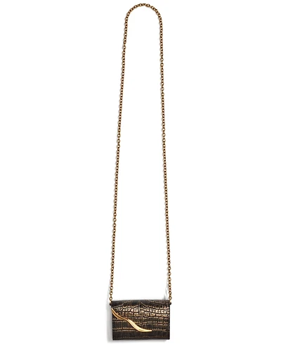 Donna Karan New York Women's Malverne Metallic Croco String Wallet