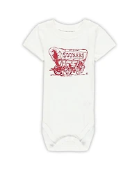 Wes & Willy Baby Boys and Girls Oklahoma Sooners 3-Pack Bodysuit Set