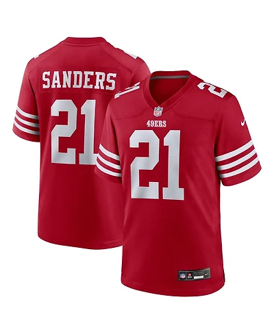 Nike Men's Deion Sanders Scarlet San Francisco 49ers Team Retired Player Game Jersey