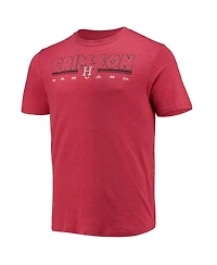 Concepts Sport Men's Heathered Charcoal/Crimson Harvard Crimson Meter Top and Pants Sleep Set