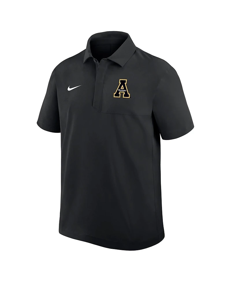 Nike Men's Black Appalachian State Mountaineers 2025 Sideline Dri-fit Polo Shirt