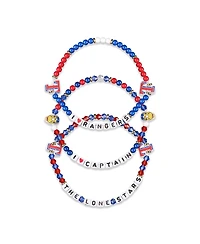Foco Texas Rangers Friendship Bracelet, Set of 3