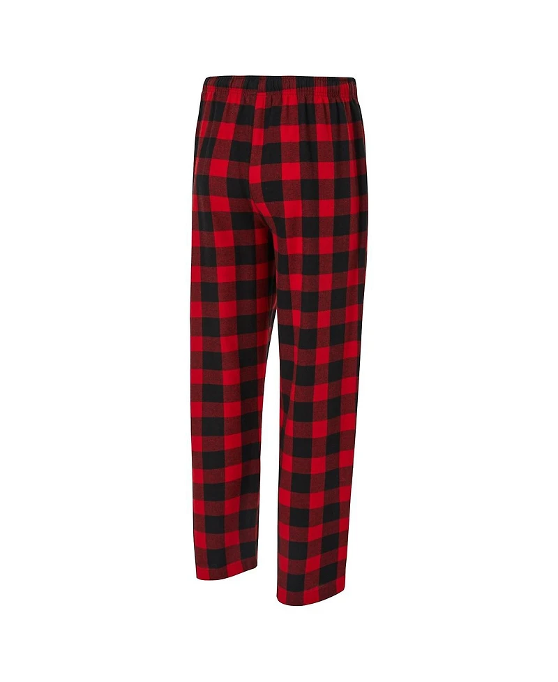 Concepts Sport Men's 2-Piece Scarlet/Black San Francisco 49ers Avondale T-Shirt and Flannel Pants Set