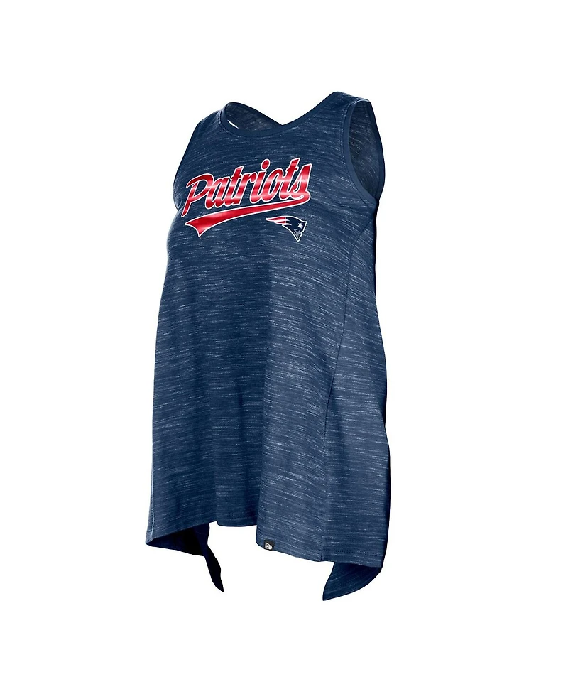 New Era Women's Navy England Patriots Space Dye Active Tank Top