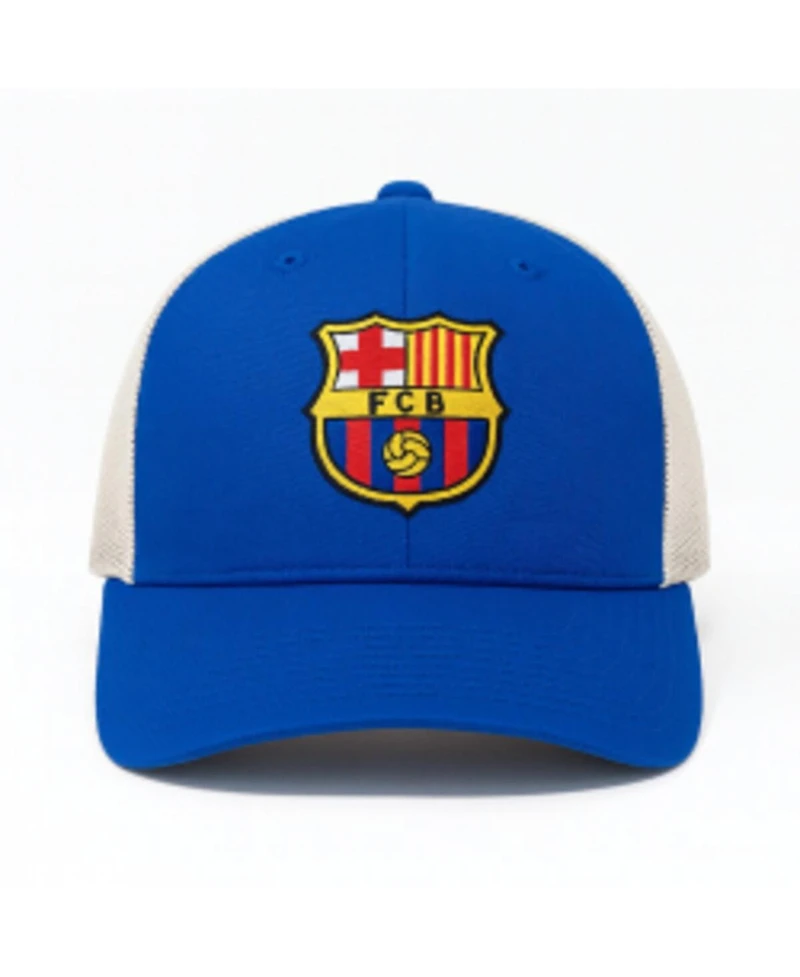 1863FC Men's Royal Barcelona Washed Trucker Adjustable Hat