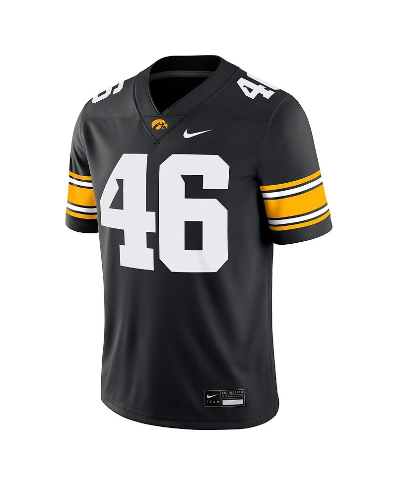 Nike Men's George Kittle 46 Black Iowa Hawkeyes Alumni Player Game Jersey