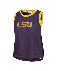 '47 Brand Women's Purple Lsu Tigers Premier Ringer Tank Top