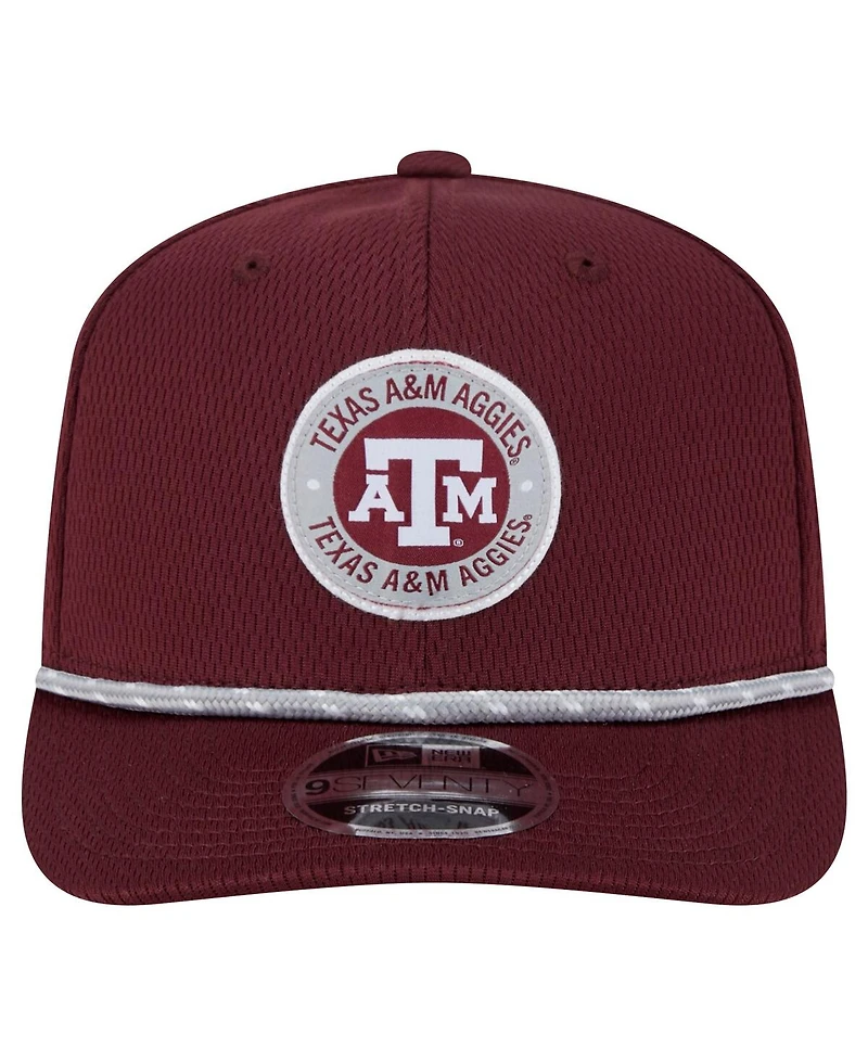 New Era Men's Maroon Texas A&M Aggies Coolera 9SEVENTY Rope Stretch-Snap Hat