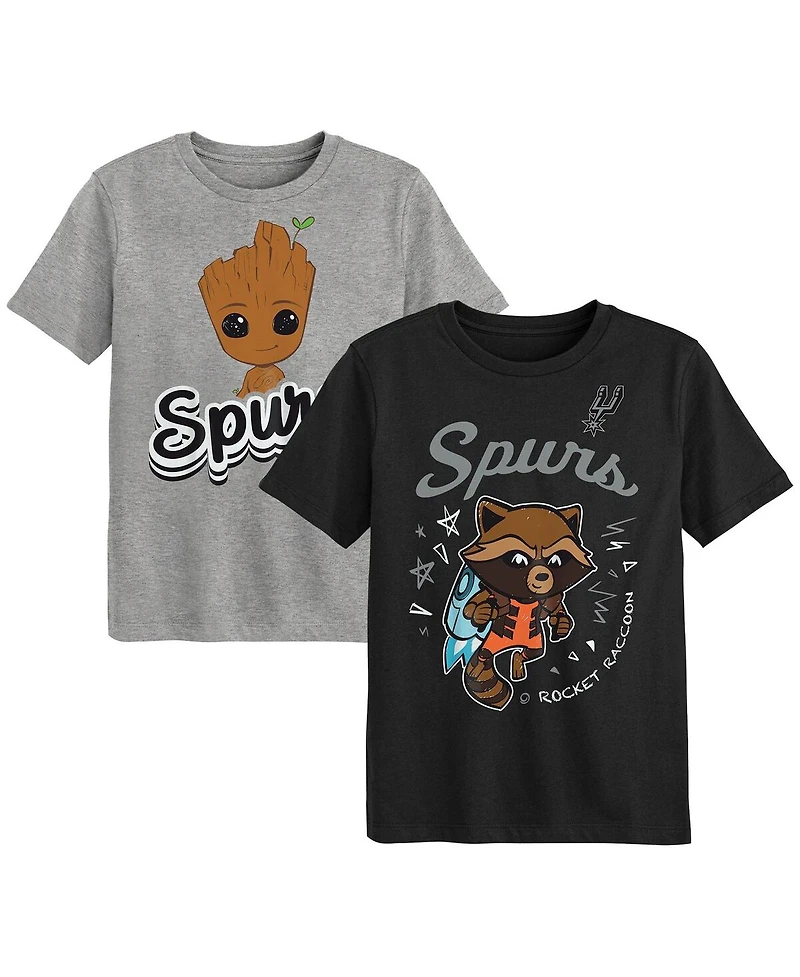 Outerstuff Preschool San Antonio Spurs 2-Piece Guardians Of The Galaxy T-Shirt Set