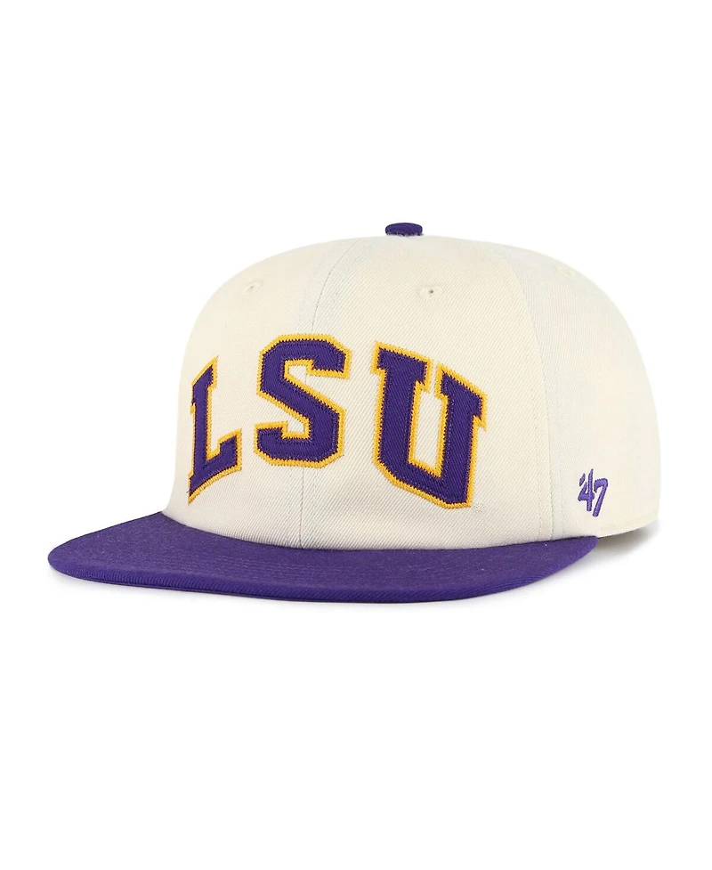 '47 Brand Men's and Women's Natural Lsu Tigers Crossover Off Hand Captain Adjustable Hat