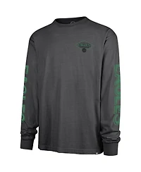 '47 Brand Men's Black Philadelphia Eagles Cairn Ravine Foundation Throwback Long Sleeve T-Shirt