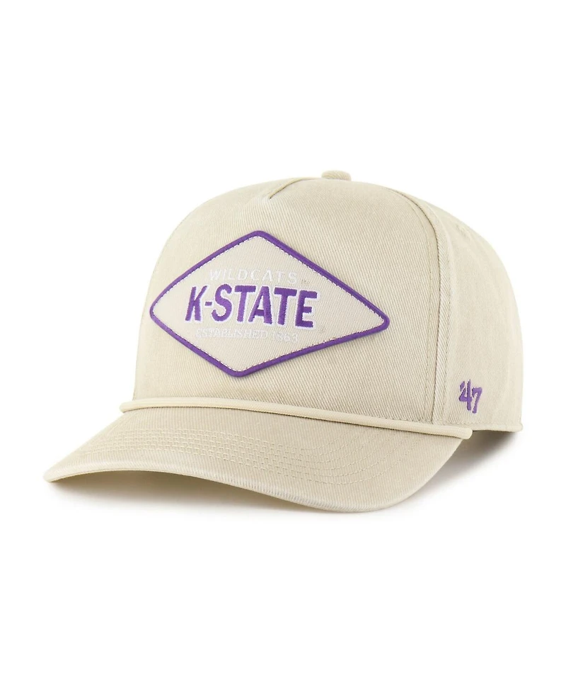 '47 Brand Men's and Women's Cream Kansas State Wildcats Outdoorsmen Cairn Hitch Adjustable Hat