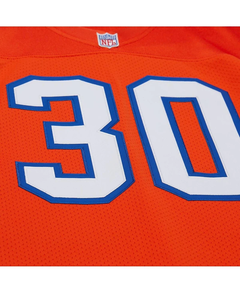 Mitchell & Ness Men's Terrell Davis Orange Denver Broncos 1995 Authentic Throwback Retired Player Jersey