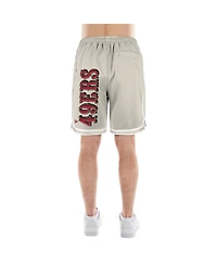 New Era Men's Light Beige San Francisco 49ers Stone Multi Patch Shorts