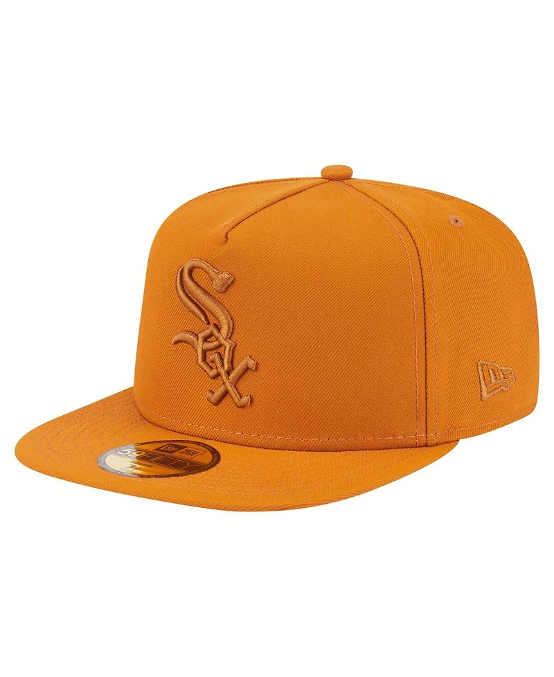 New Era Men's Orange Chicago White Sox Color Pack A-Frame 59FIFTY Fitted Hat