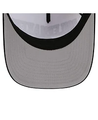 New Era Men's White/Black Purdue Boilermakers Arch Two-Tone Rope 9FORTY A-Frame M-Crown Adjustable Hat