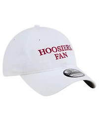 New Era Men's White Indiana Hoosiers Fan 9TWENTY Adjustable Hat