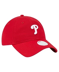 New Era Women's Red Philadelphia Phillies Ornament 9TWENTY Adjustable Hat