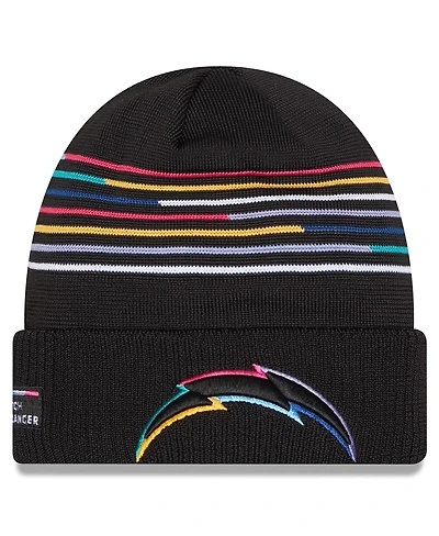 New Era Men's Black Los Angeles Chargers 2025 Nfl Crucial Catch Cuffed Knit Hat