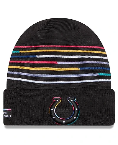 New Era Men's Black Indianapolis Colts 2025 Nfl Crucial Catch Cuffed Knit Hat