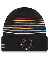 New Era Men's Black Indianapolis Colts 2025 Nfl Crucial Catch Cuffed Knit Hat