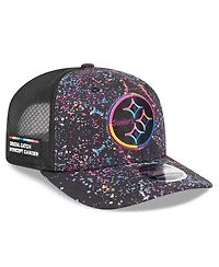 New Era Men's Black Pittsburgh Steelers 2025 Nfl Crucial Catch 9SEVENTY Adjustable Hat