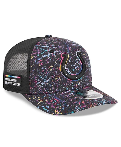 New Era Men's Black Indianapolis Colts 2025 Nfl Crucial Catch 9SEVENTY Adjustable Hat