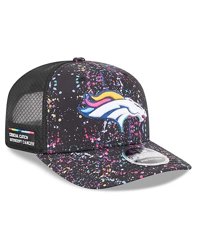 New Era Men's Black Denver Broncos 2025 Nfl Crucial Catch 9SEVENTY Adjustable Hat