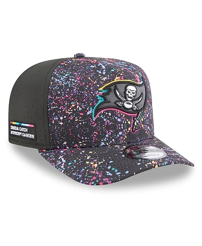 New Era Men's Black Tampa Bay Buccaneers 2025 Nfl Crucial Catch A-Frame 9FIFTY Snapback Hat