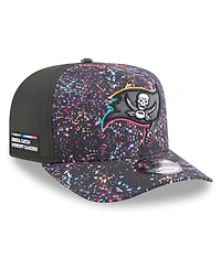 New Era Men's Black Tampa Bay Buccaneers 2025 Nfl Crucial Catch A-Frame 9FIFTY Snapback Hat