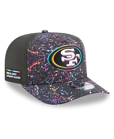 New Era Men's Black San Francisco 49ers 2025 Nfl Crucial Catch A-Frame 9FIFTY Snapback Hat