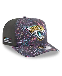New Era Men's Black Jacksonville Jaguars 2025 Nfl Crucial Catch A-Frame 9FIFTY Snapback Hat