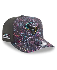 New Era Men's Black Houston Texans 2025 Nfl Crucial Catch A-Frame 9FIFTY Snapback Hat
