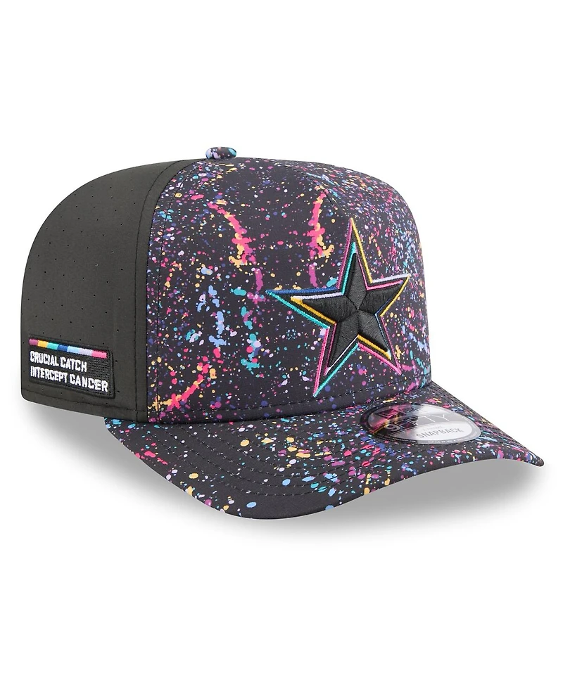New Era Men's Black Dallas Cowboys 2025 Nfl Crucial Catch A-Frame 9FIFTY Snapback Hat