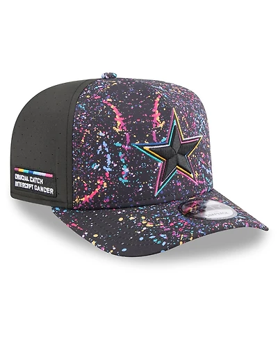 New Era Men's Black Dallas Cowboys 2025 Nfl Crucial Catch A-Frame 9FIFTY Snapback Hat