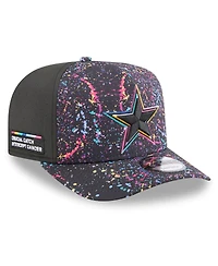 New Era Men's Black Dallas Cowboys 2025 Nfl Crucial Catch A-Frame 9FIFTY Snapback Hat