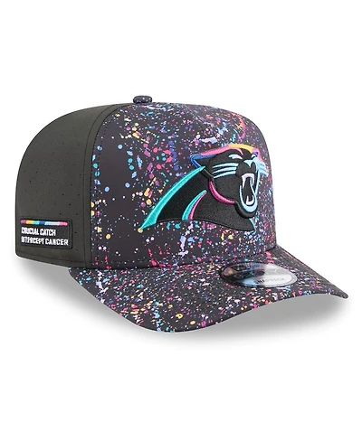 New Era Men's Black Carolina Panthers 2025 Nfl Crucial Catch A-Frame 9FIFTY Snapback Hat