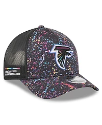 New Era Big Boys and Girls Black Atlanta Falcons 2025 Nfl Crucial Catch 9FORTY Adjustable Hat