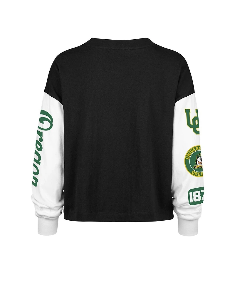 '47 Brand Women's Black Oregon Ducks Sydney Long Sleeve T-Shirt