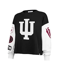 '47 Brand Women's Black Indiana Hoosiers Sydney Long Sleeve T-Shirt