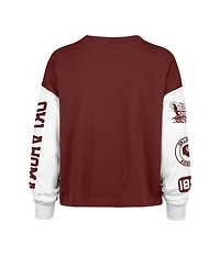 '47 Brand Women's Crimson Oklahoma Sooners Sydney Long Sleeve T-Shirt