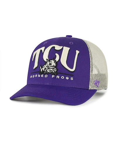 '47 Brand Men's Purple Tcu Horned Frogs Arid Adjustable Trucker Hat