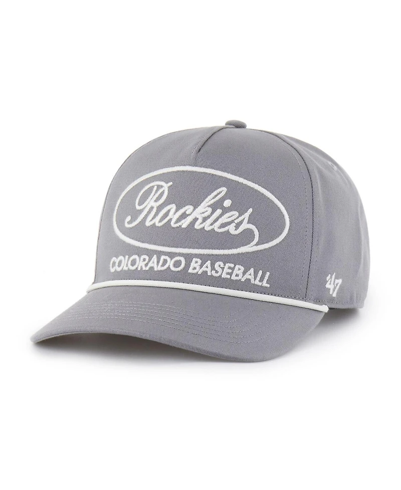 '47 Brand Men's Gray Colorado Rockies Foundational Hitch Adjustable Hat