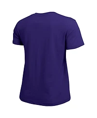 Champion Women's Purple Clemson Tigers Arched Over Logo T-Shirt