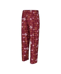 Concepts Sport Men's Burgundy Washington Commanders Mosaic All Over Print Pants