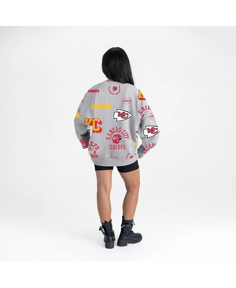 Gameday Couture Women's Heather Gray Kansas City Chiefs Always On Repeat Fleece Sweatshirt