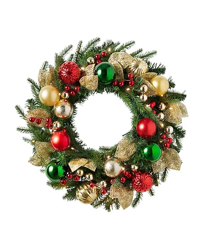 Balsam Hill 30" Merry and Bright Christmas Wreath